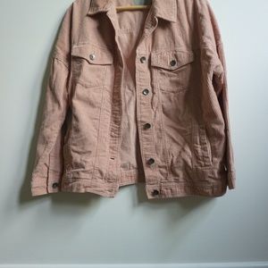 ** SOLD** PINK CORDUROY JACKET
